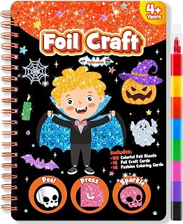 Foil Art, Foil Craft, Halloween Presents Craft Kits for Kids-Halloween