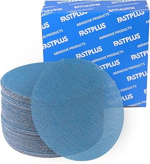 FASTPLUS 150mm Mesh Sanding Discs Hook and Loop120 Grit Dust Free | 40 Pcs 6 Inch Sandpaper for Random Orbital Sanders Dust Free for Car Wood Furniture Floor Sanding & Polishing