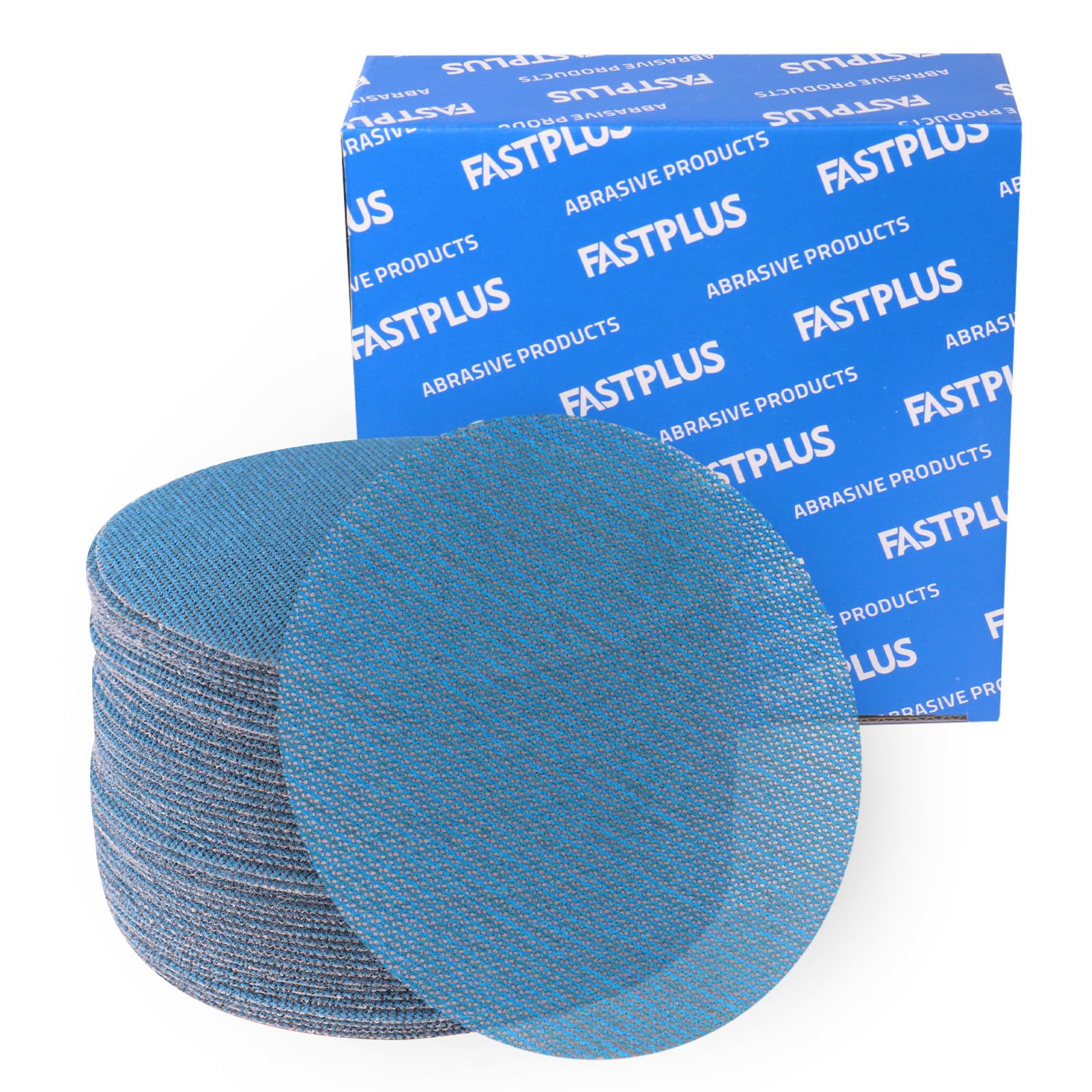 FASTPLUS 150mm Mesh Sanding Discs Hook and Loop120 Grit Dust Free | 40 Pcs 6 Inc
