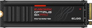 Sandisk Optimus GX PRO 8100 8TB PCIe 5.0 NVMe SSD with Heatsink, M.2 2280