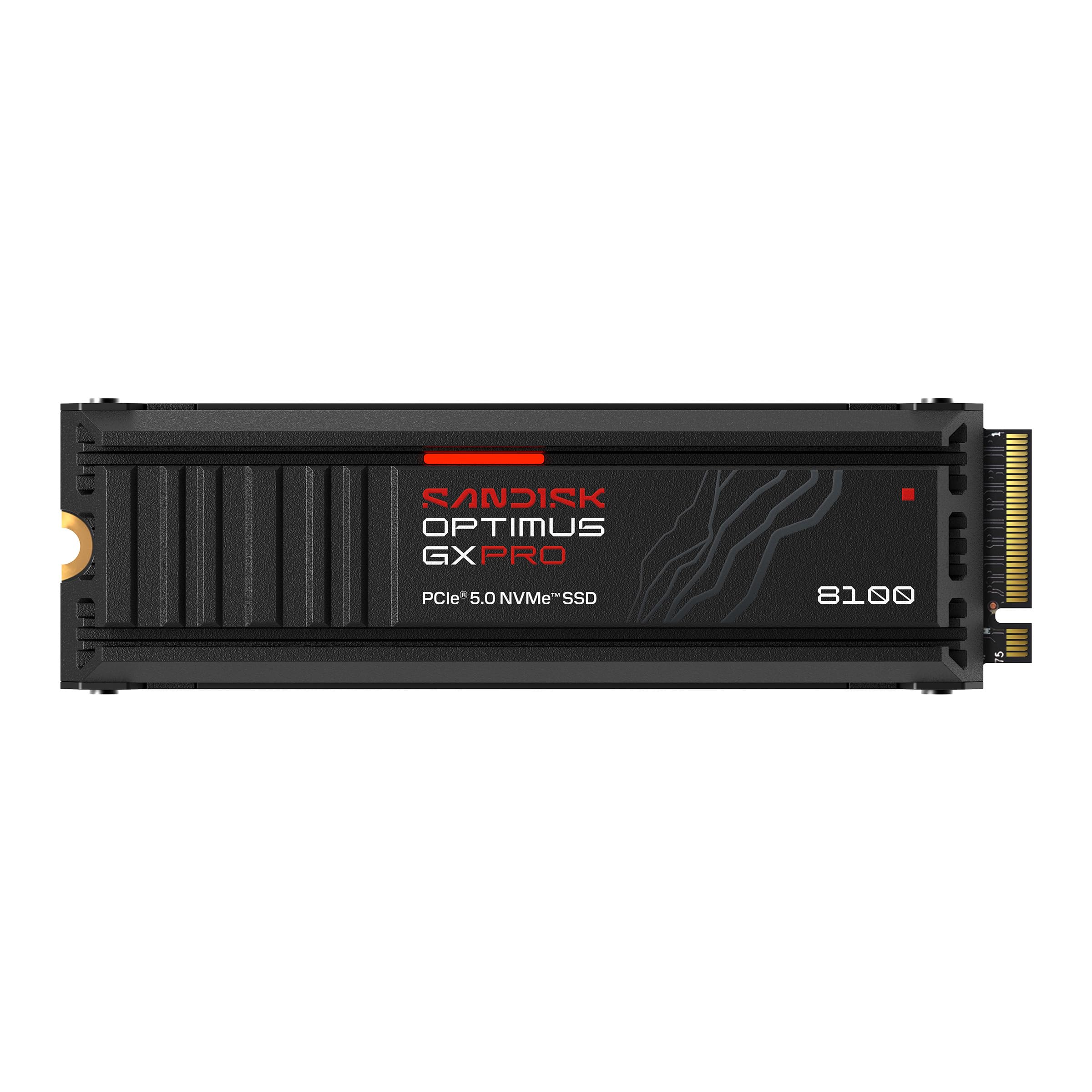 Sandisk Optimus GX PRO 8100 8TB PCIe 5.0 NVMe SSD with Heatsink, M.2 2280