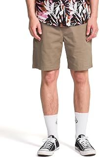 Volcom Men's Shorts Road Trip Elastic Waist 19 Inch Relaxed Fit Shorts