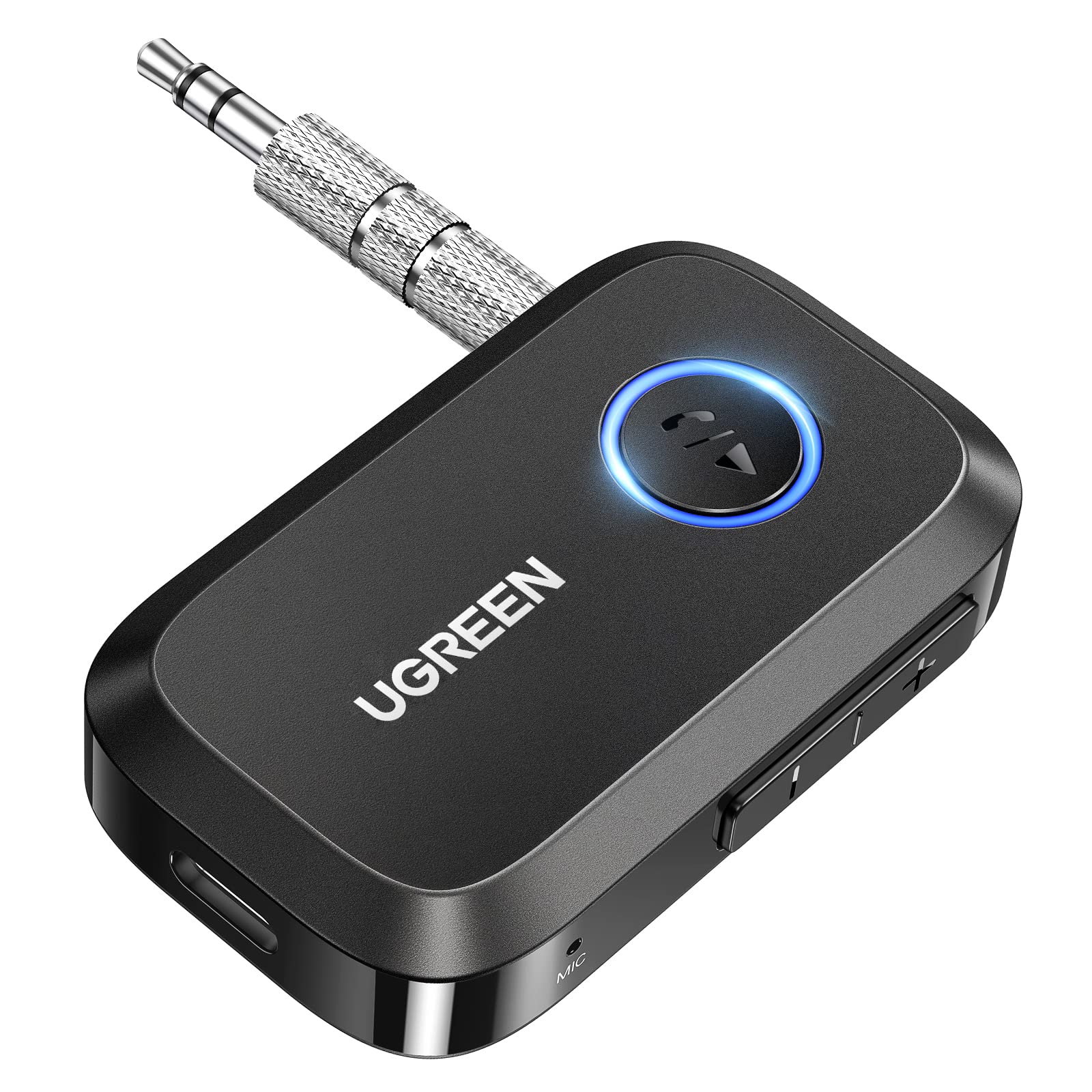 UGREEN Bluetooth 6.0 Aux Receiver for Car, Hands-Free Call, 15H Playtime | 3.5mm