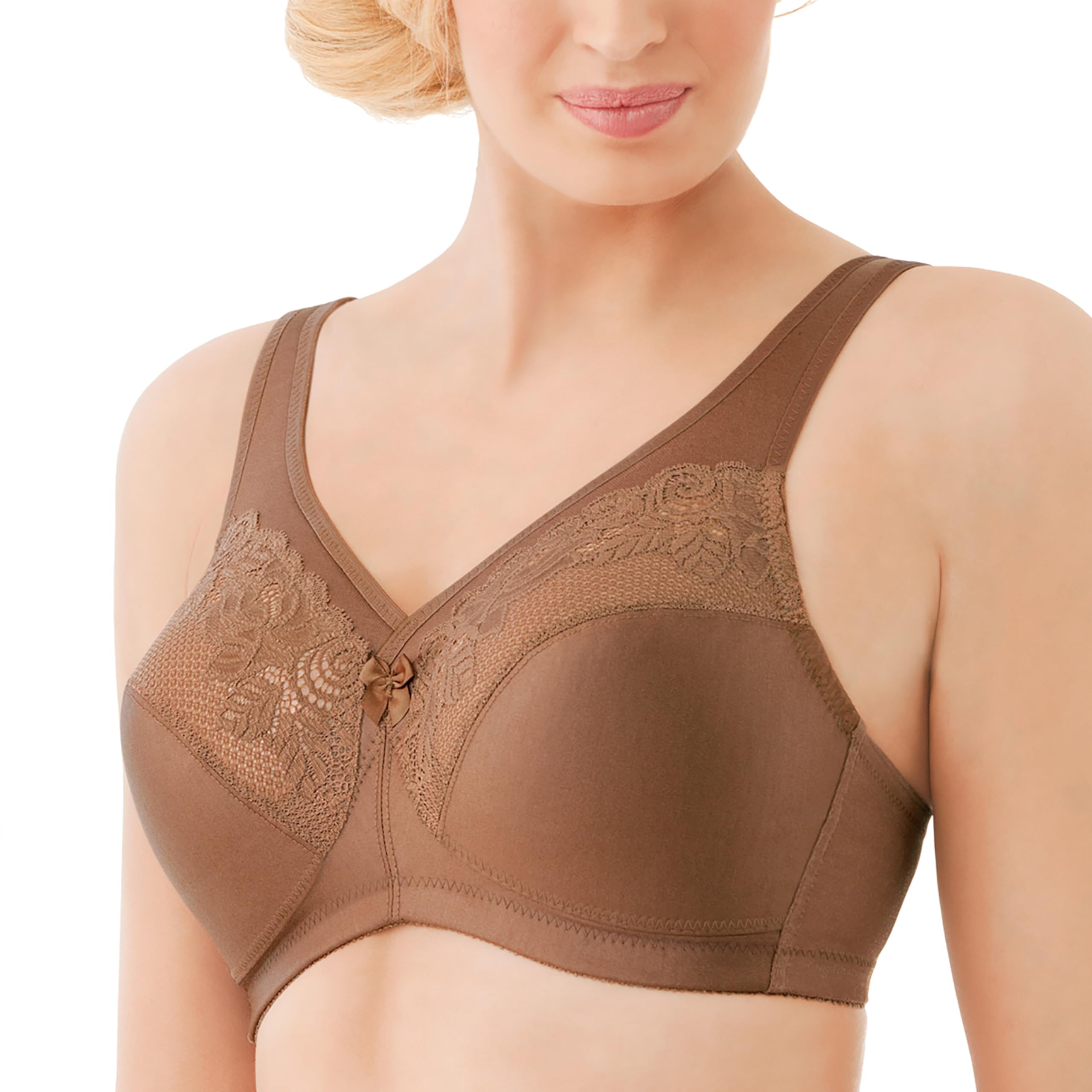 Glamorise #1003 Women's Magiclift Minimizer Bra Wirefree