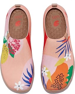 UIN Women's Las Meninas Flying Weaving Comfort Soft Lightweight Slip On Corlorful Fashion Art Painted Travel Shoe
