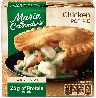 Marie Callender's, Marie Callender's Frozen Meal, Chicken Pot Pie, 15 Ounce | Good source of protein, 22g per container; large size microwave frozen; convenient comfort food with easy prep