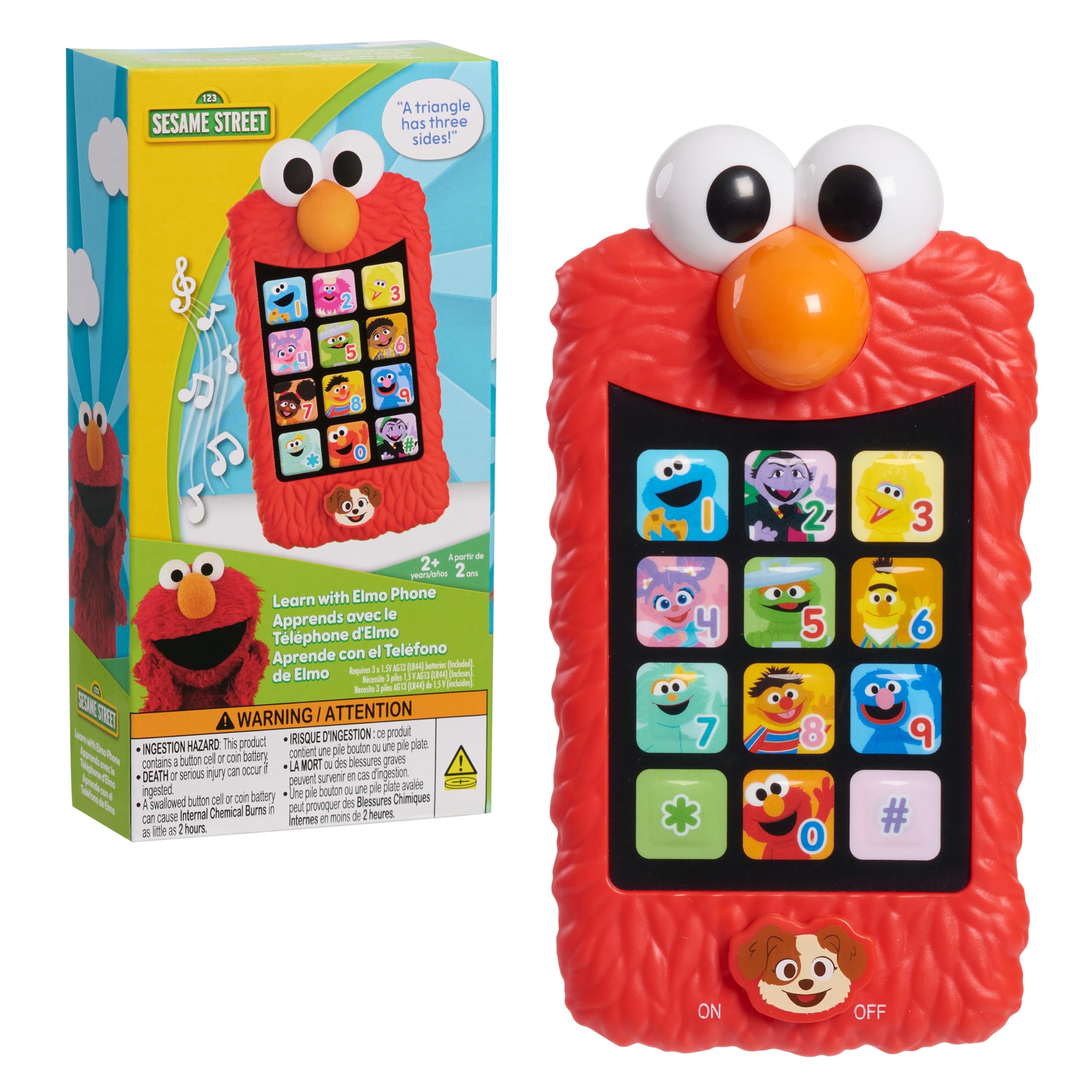 Sesame Street Learn with Elmo Pretend Play Phone by Just Play | Learning and Edu