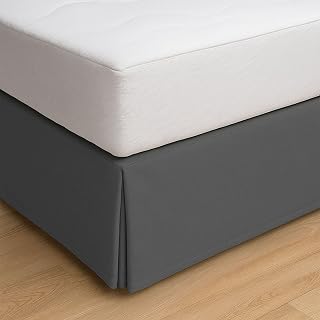 ECOMMERC3 Bedspread for 135 cm Beds, Bed Valance, 135 x 190/200 cm, Grey, Perfect Fit, Non-Slip and Breathable, 100% Made in Spain