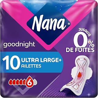 Nana Goodnight Ultra Large - 10 Sanitary Towels with Wings