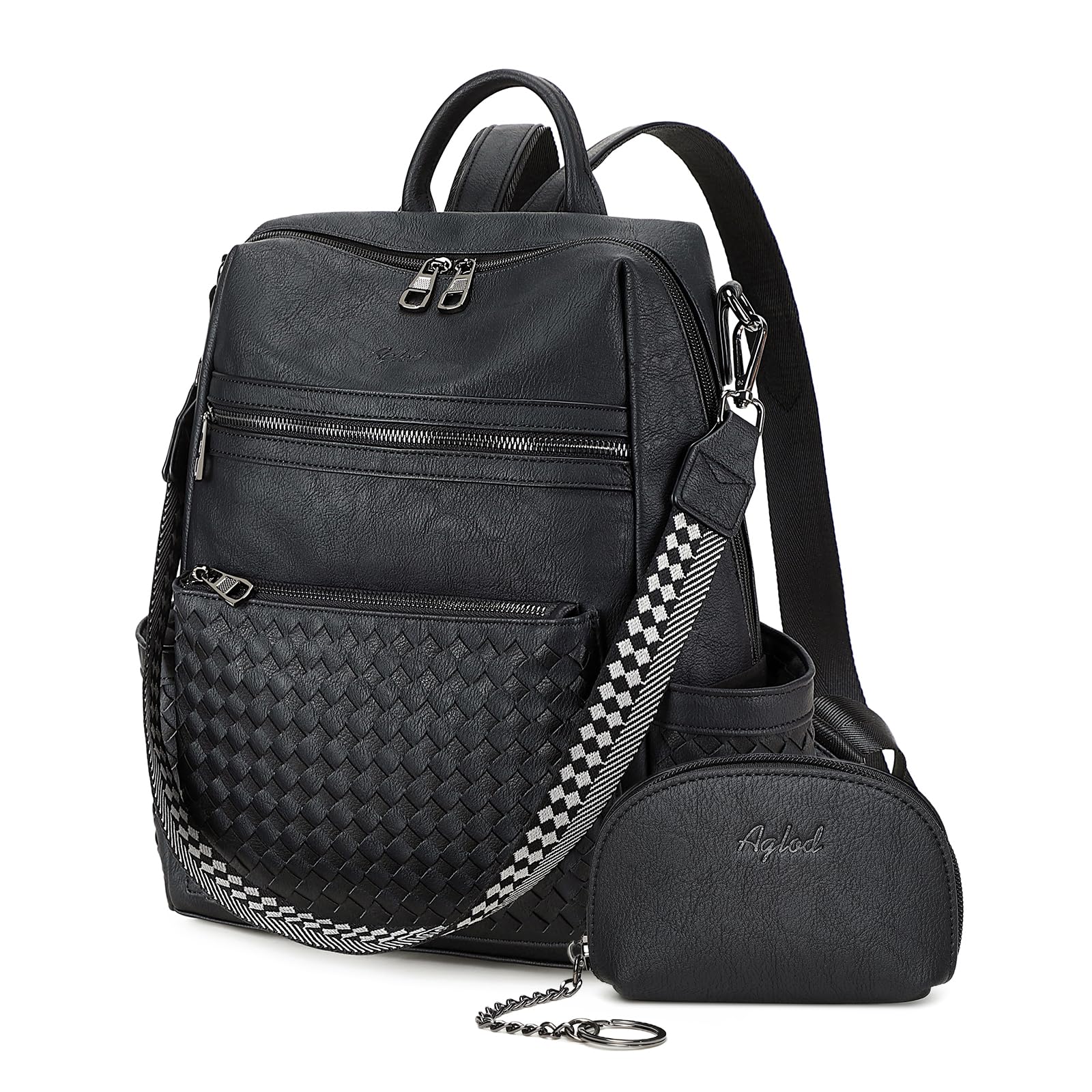 AGLOD Leather Backpack Purse for Women Designer Ladies Shoulder Bag Fashion Faux