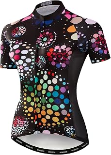 JPOJPO Camiseta de Ciclismo para Mujer, de Secado rápido, Transpirable, Reflectante, Tallas S-2XL