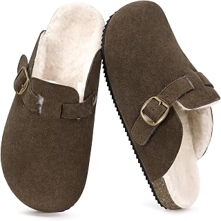 Dokela Men's Women's Winter Fur Clogs Clogs