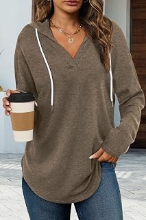 Women's Fashion Hoodies Tops Oversized Pullover Long Sleeve Loose Fit Pullover Tops
