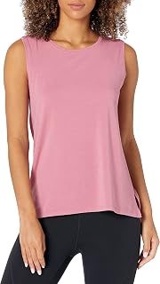 Amazon Essentials Débardeur de Yoga Pilates Sport Fitness Ample Léger en Coton Doux Femme (Disponible en Grandes Tailles)