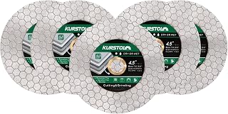 Diamond Cutting Disc - 5pcs 115mm Diamond Tile Blade for Angelic Grinder 22.23-15.8mm for Cutting and Grinding Ceramic Tile Porcelain Granite