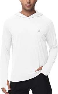 Roadbox Men's UPF 50+ Fishing Shirts, Long Sleeve UV Sun Protection Hoodie