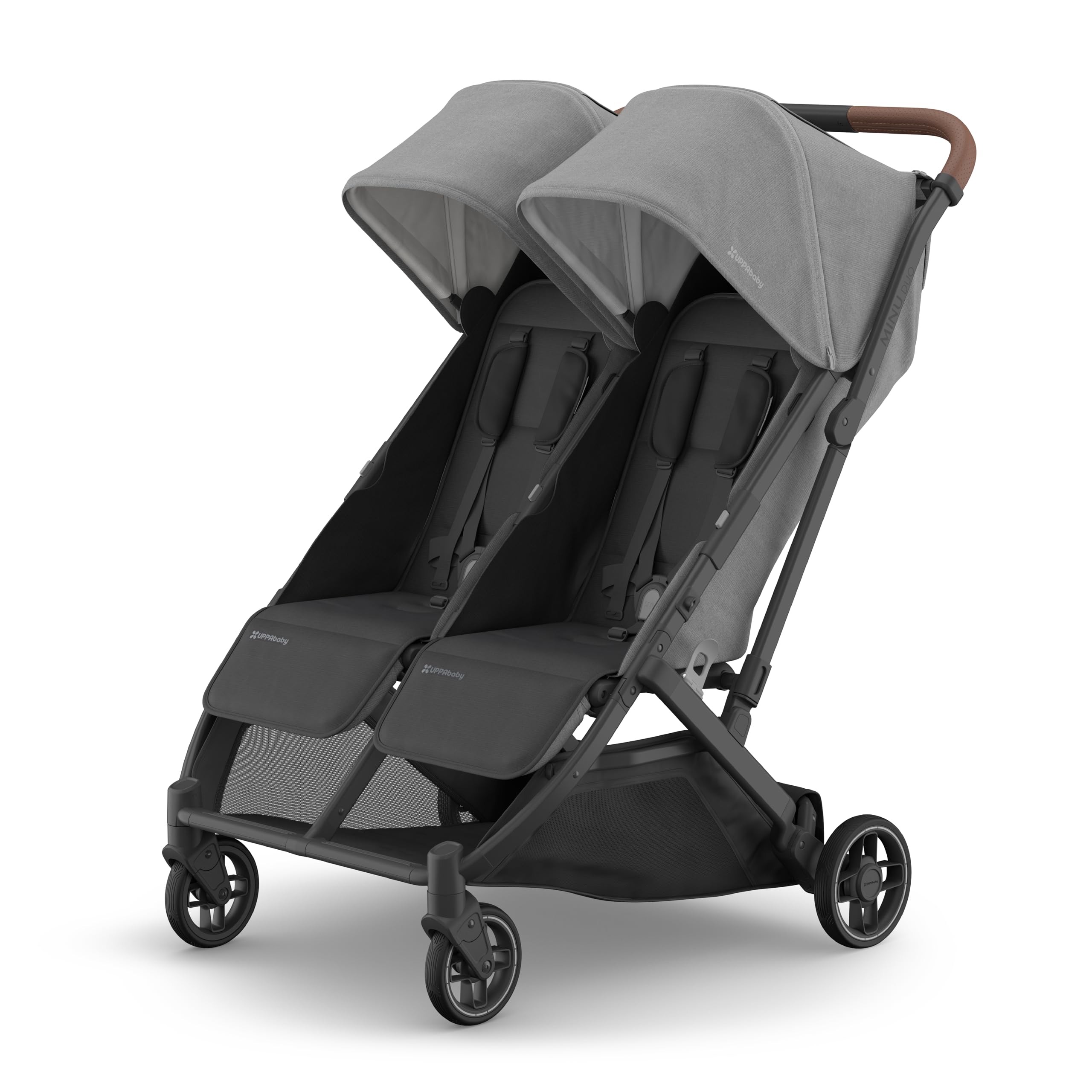 UPPAbaby Minu Duo Side-by-Side Double Stroller - Light & Compact - Greyson | Fro