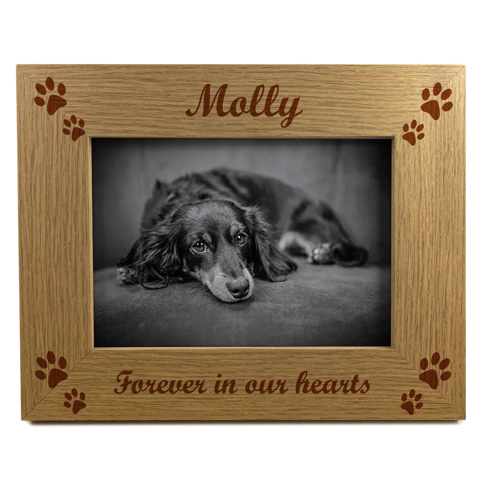 Red Ocean Personalised Forever In Our Hearts Photo Frame Dog Cat Memorial Gifts 