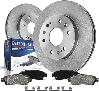 Detroit Axle - Front Brake Kit for Chevy GMC Silverado Suburban Express | Sierra Savana Yukon XL 1500 Cadillac Escalade ESV EXT XTS Brake Rotors Copper-free Ceramic Brake Pads: 12.99" inch Rotor