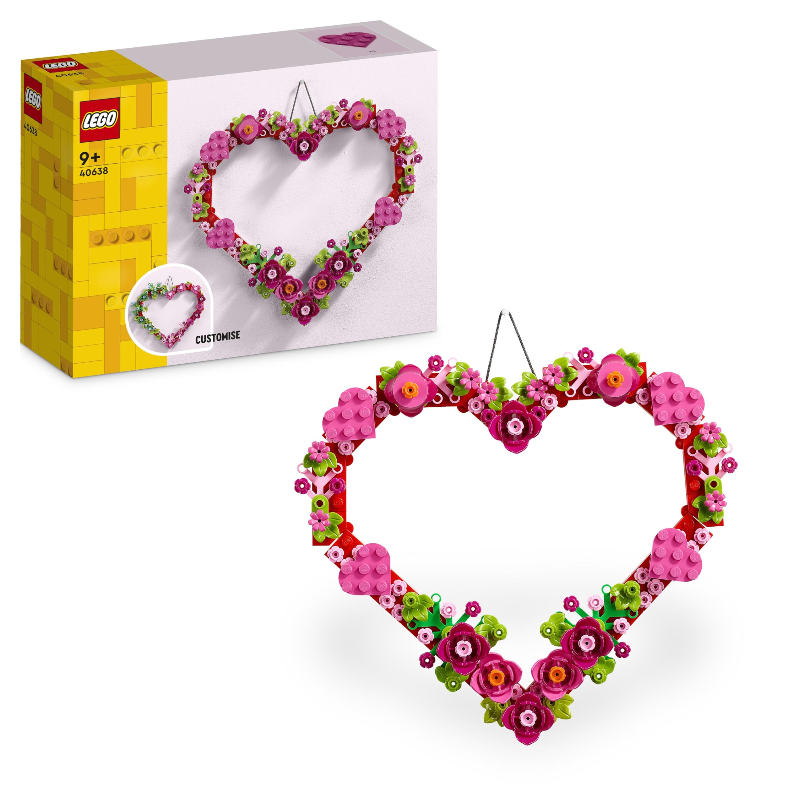 LEGO Heart Ornament 40638 | Toys for 9+ Year Old Girls & Boys, Arts & Crafts Kit