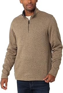 Wrangler Authentics Men's Long Sleeve Fleece Quarter-zip
