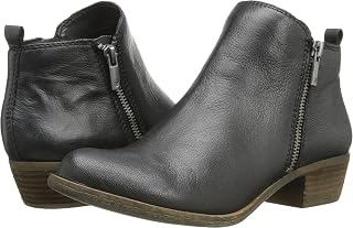 Lucky Brand Womens Basel Almond Toe Leather Western Boots