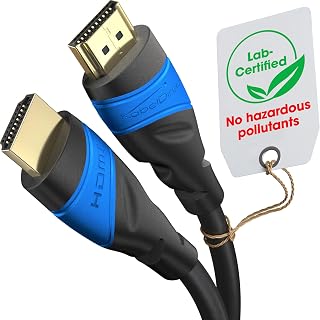 KabelDirekt – 8K & 4K HDMI Cable – 13ft/4m – German Flexcore Technology
