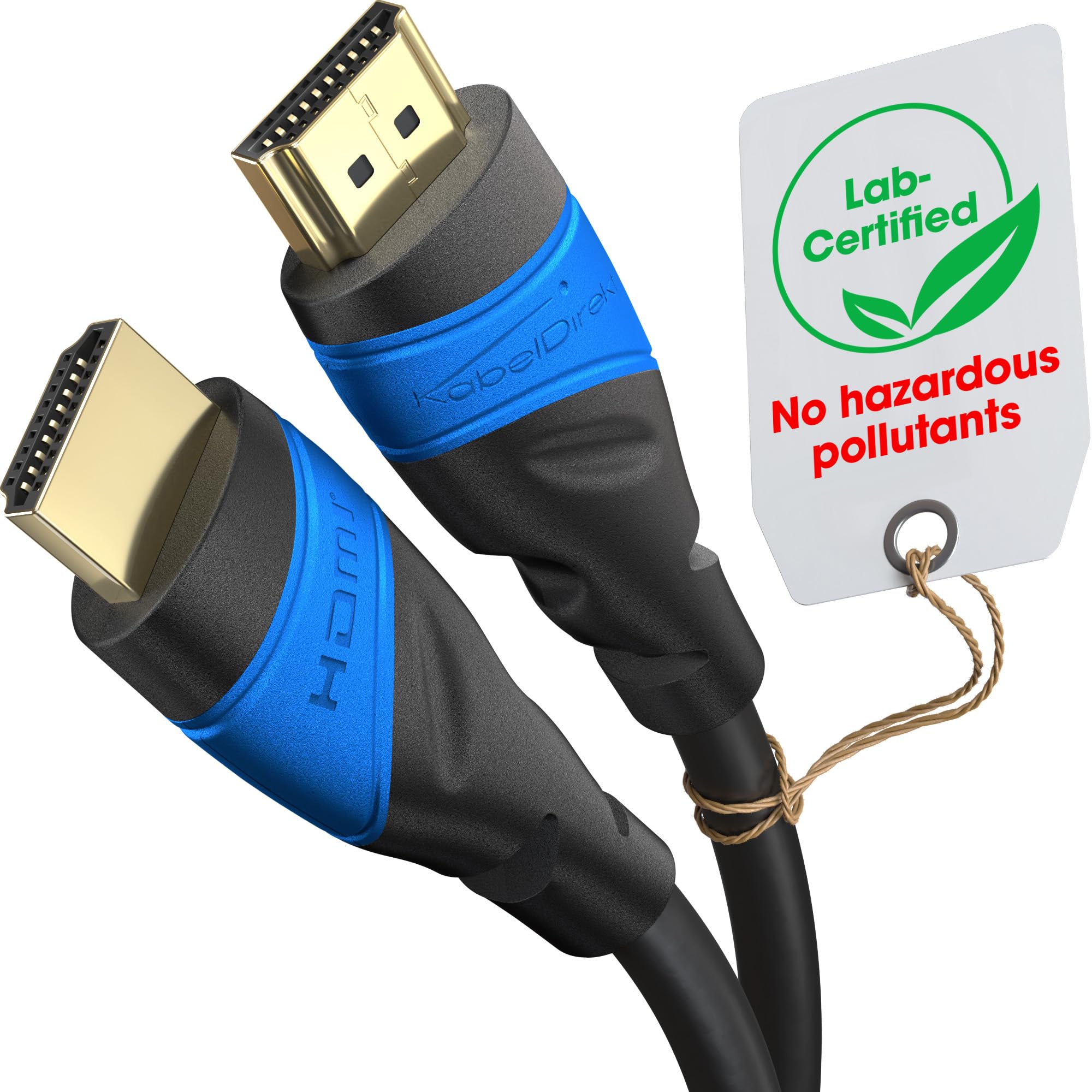 KabelDirekt – 8K & 4K HDMI Cable – 13ft/4m – German Flexcore Technology
