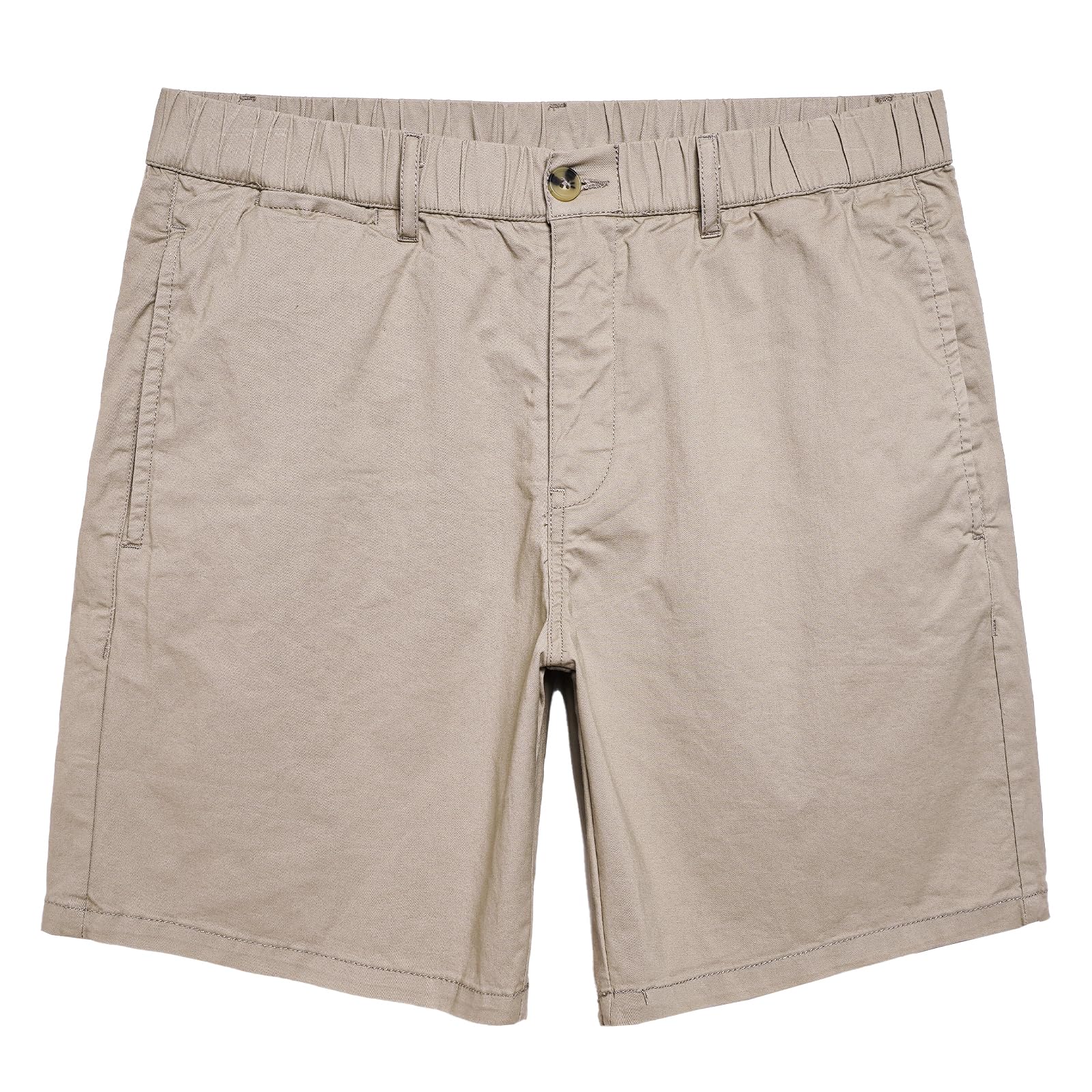 maamgic Men's Classic Fit 7" Cotton Casual Khaki Shorts with Multi-Pocket