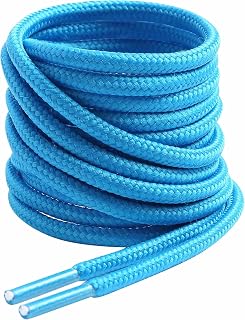VSUDO Round Shoe Laces, Diameter 4 mm for Work Shoes, Shoelaces for Hiking/Safety/Trekking Shoes for Women or Men