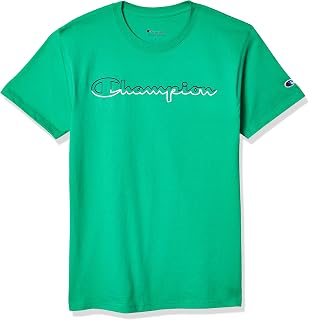 Champion Classic Jersey Graphic T-Shirt for Men, Green Myth Y08126 Warranty Extension, L