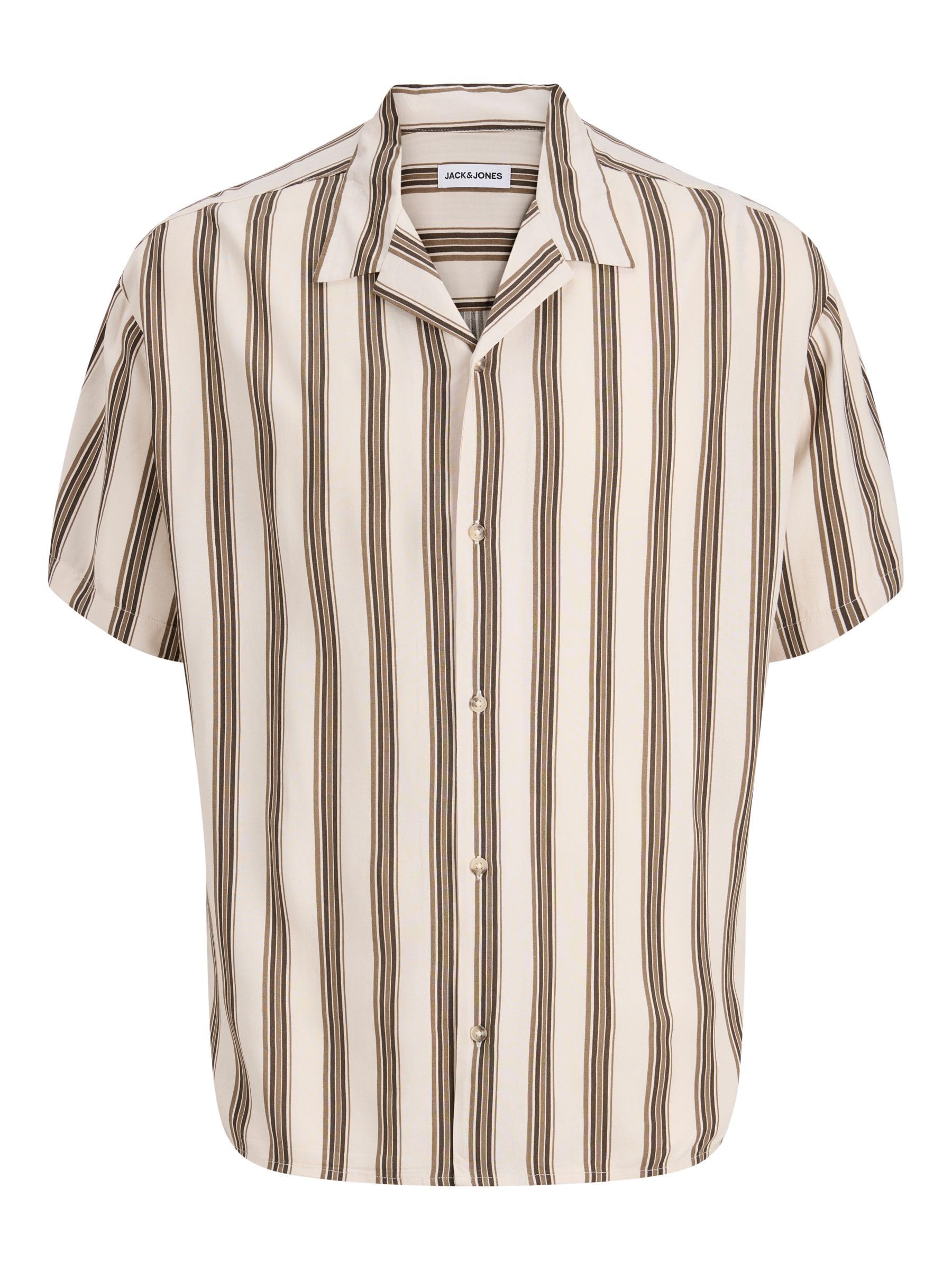 JACK & JONES Jjejeff Resort Stripe Men's S/S Sn T-Shirt
