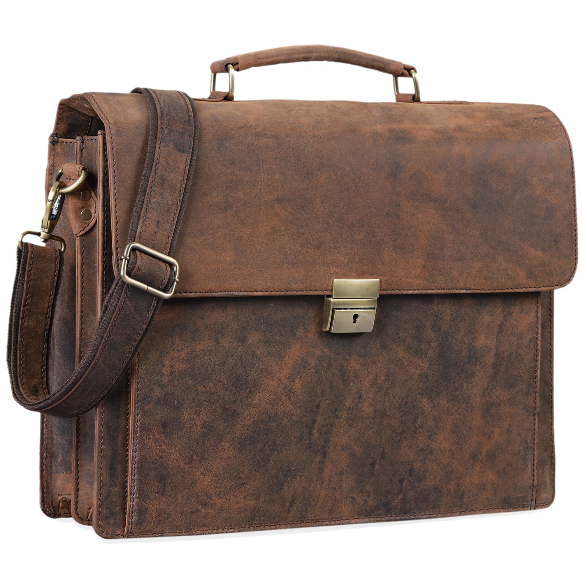 STILORD Johann Maletín Piel Hombre y Mujer Bolso Mensajero Bolsa Bandolera Bolso