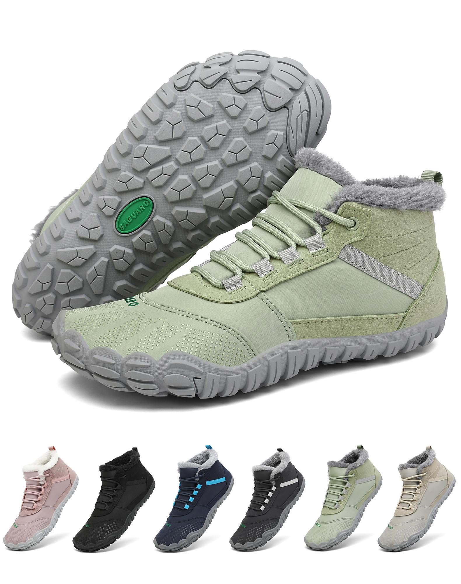 SAGUARO Barefoot Snow Boots Men Women Warm Winter Shoes Non-Slip 36-48 EU