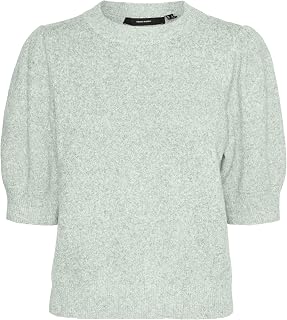 VERO MODA Vmdoffy 2/4 O-Neck Pullover GA Noos Vmdoffy GA Noos Women's Crew Neck 2/4 Sweater (Pack of 1)