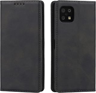【Hamany】 対応 AQUOS sense6 ケース 手帳型 aquosセンス6 ケース カード収納 -紳士黒