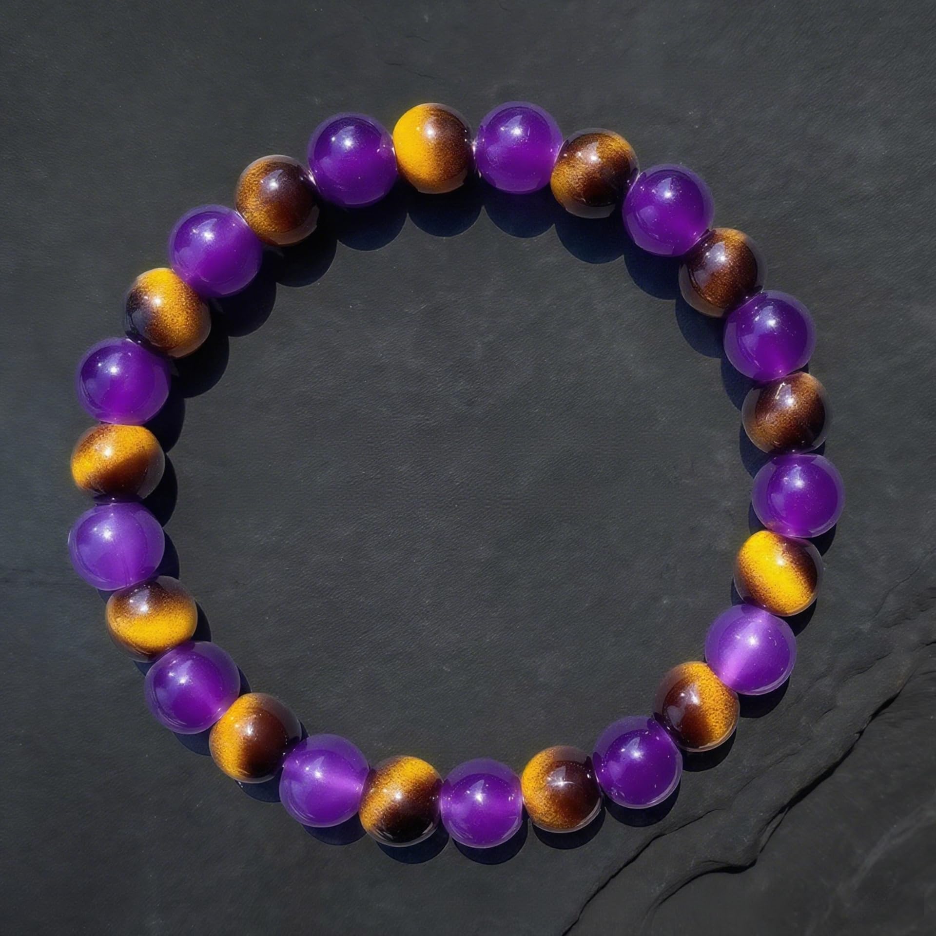 Triple Protection Tigers Eye Black Obsidian and Hematite Beaded Bracelets for Me