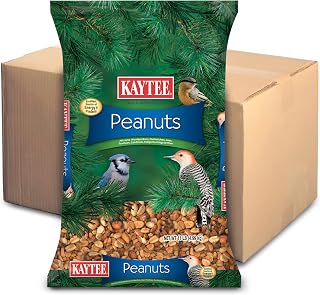 Kaytee Peanuts Wild Bird Food, High in Fat and Protein | Attract birds year-round. Bird food for outside feeders with peanut pieces. No hulls, 100% edible, nuts for birds
