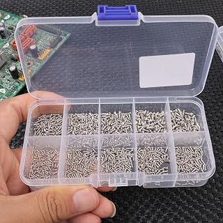 600pcs/box M1-M1.7 Miniature Self-Tapping Screw Set Cross Head Carbon Steel Screw Kit DIY Home Furniture Fastener Set