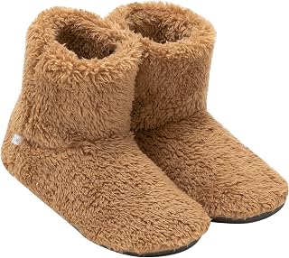 Mianshe Nordic Room Shoes, Fluffy Room Boots, Warm Boa Slippers, Unisex, Camel