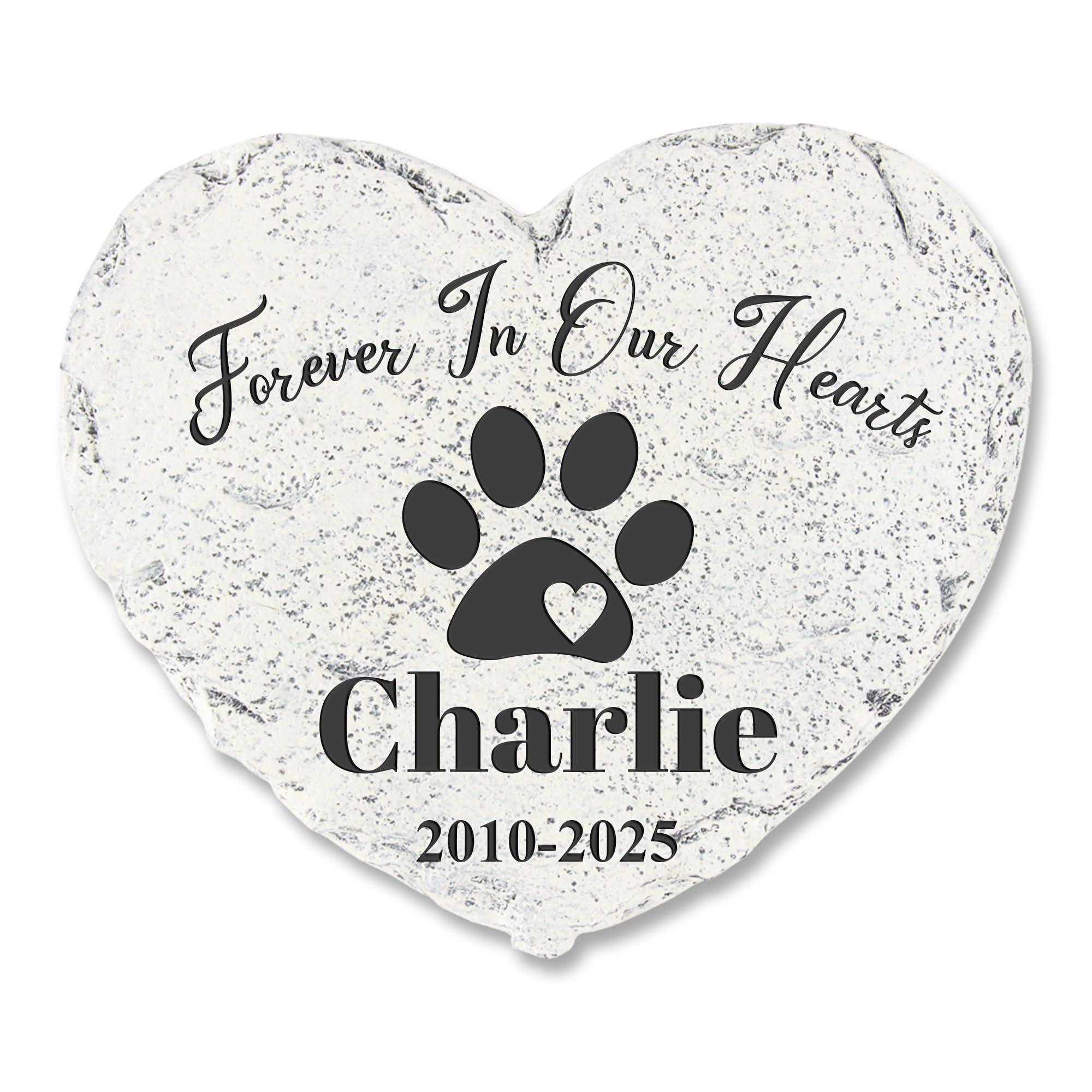 Craybry Personalized Pet Memorial Stone - Garden Memorial Stone Customized- Dog 