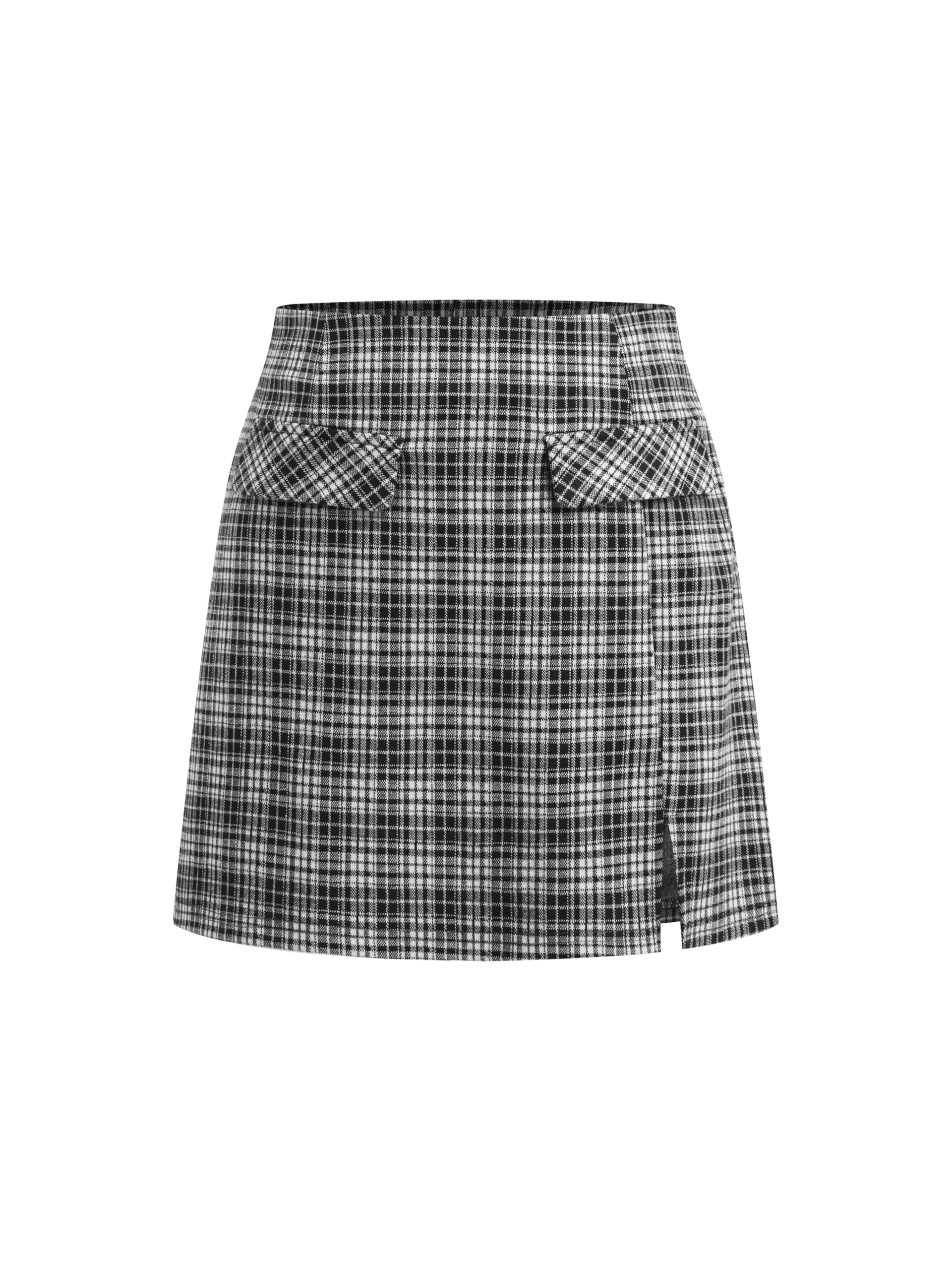 CIDER Mini Skirt High Waist Split Party Basic A Line Skirt