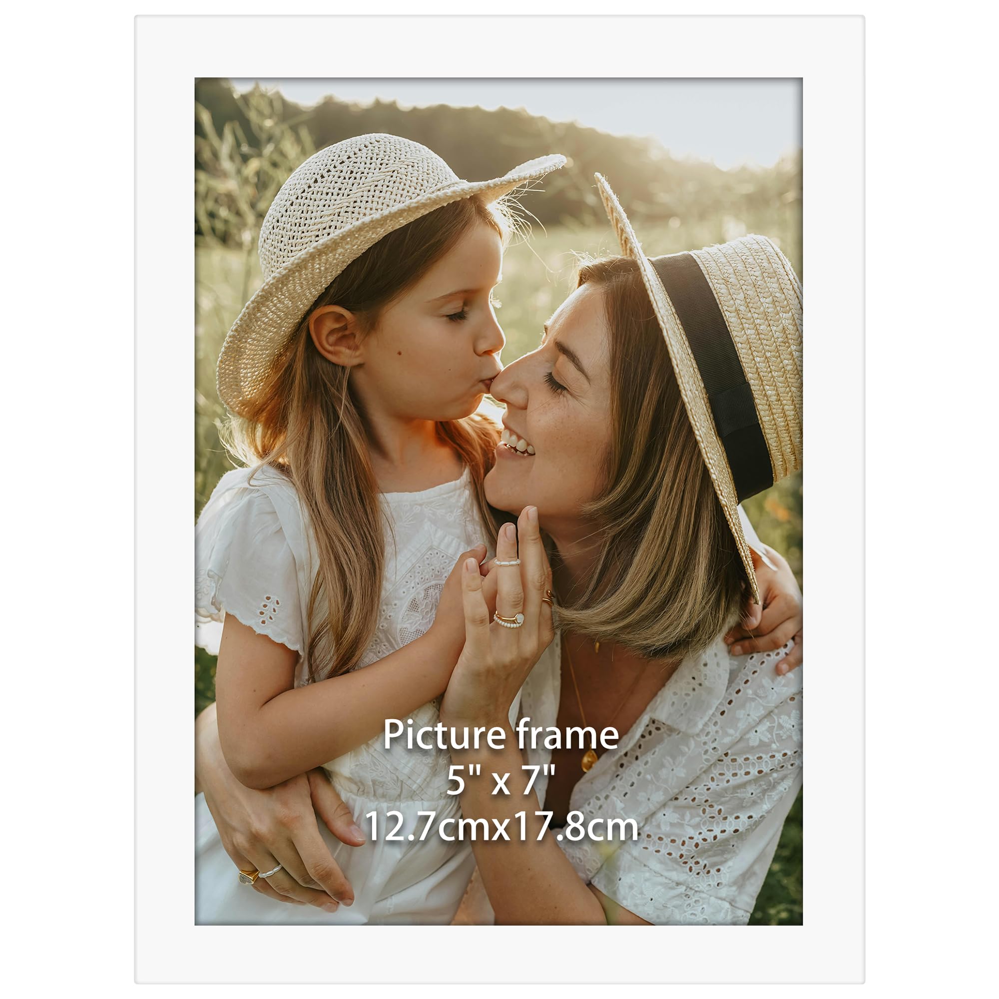 Photo Frame 13 x 18 cm White Elegant Frame Suitable for Photos, Images and Memor