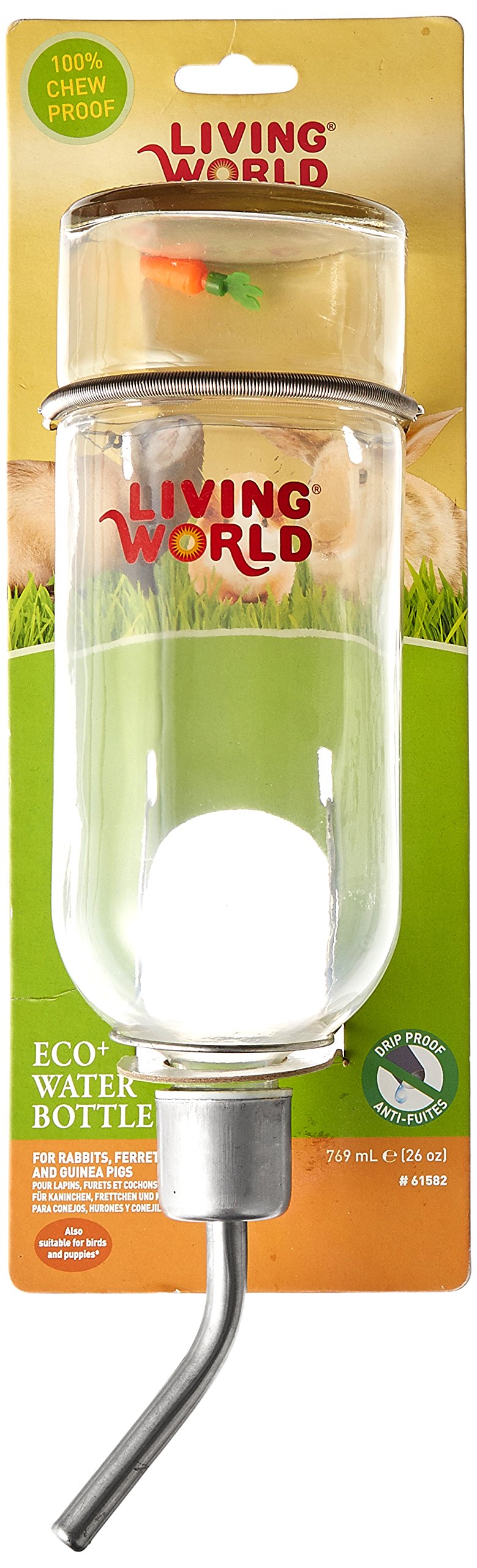 Living World Eco Plus Water Bottle, 26-Ounce | Guinea Pigs and Other Small Anima