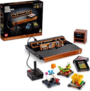 LEGO Atari 2600 Building Set 10306 - Retro Video Game Console and Gaming Cartridge Replicas, Featuring Minifigure and Joystick, Nostalgic 80s Gift for Gamers and Adults