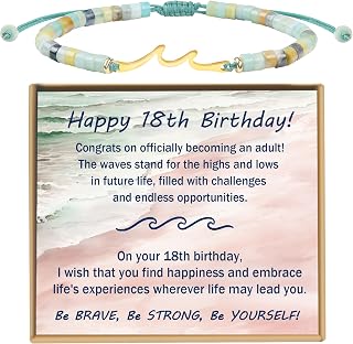 Sereney 13th 16th 18th 40th 50th 60th Birthday Gifts Wave Birthday Bracelet