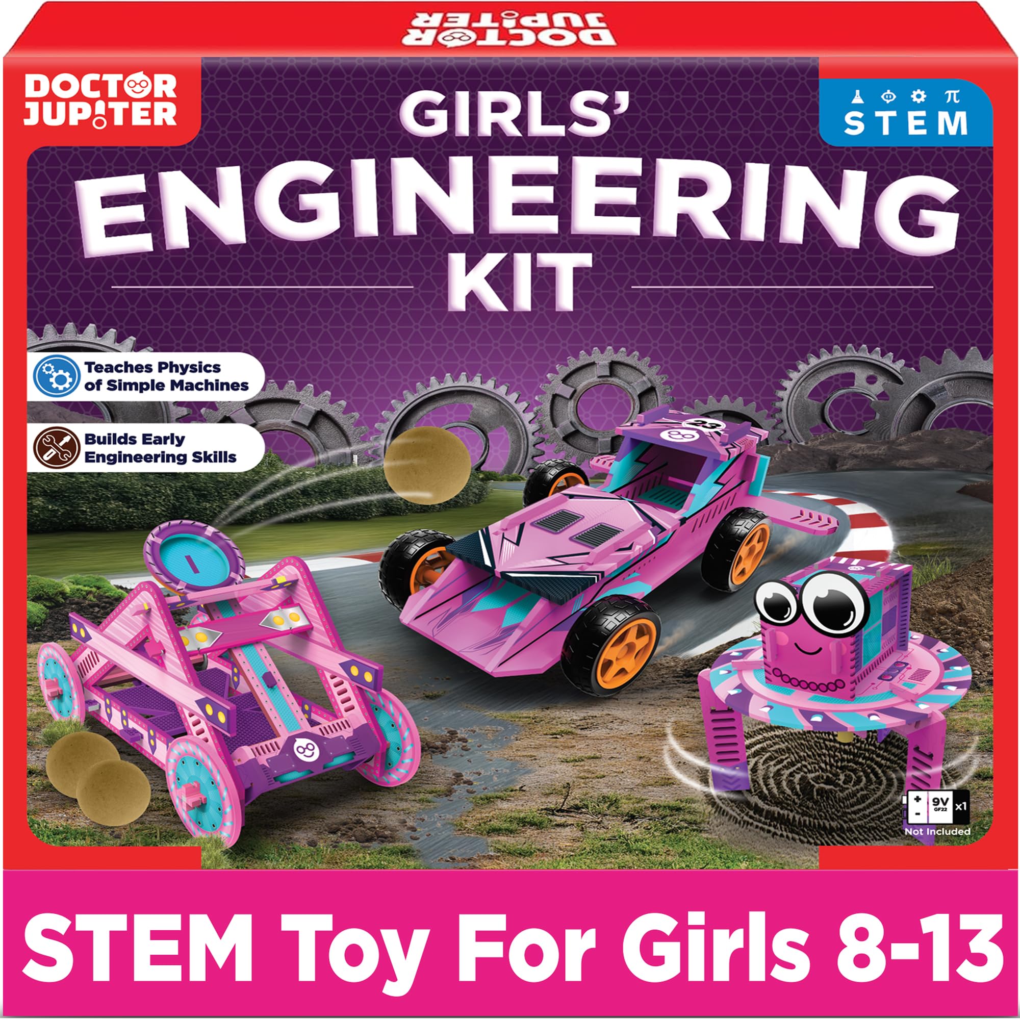 Doctor Jupiter Girls’ Engineering Kit for Kids Ages 8+, Birthday Gifts | Gift Id
