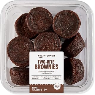 Amazon Grocery, Two Bite Brownies, 11.4 Oz, Frozen
