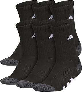 adidas Kids Athletic Cushioned Crew Socks 6 Pairs