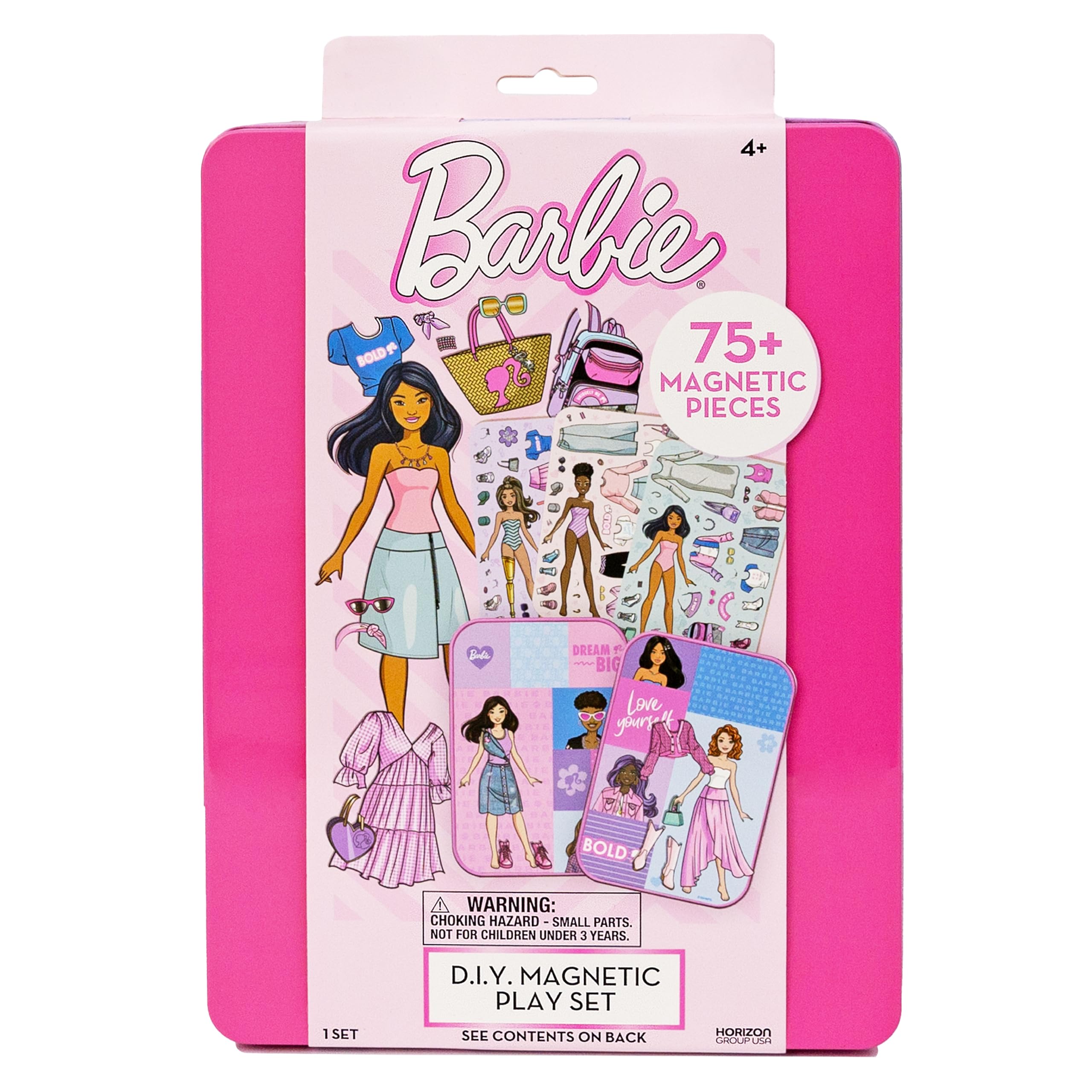 Horizon Group USA Magnetic Playset for Kids, Barbie | Mix and Match Magnet Activ